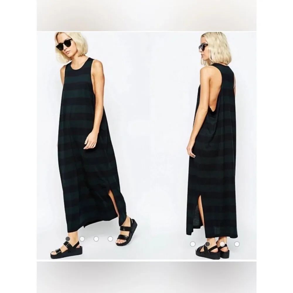 Cheap Monday Striped Maxi Ring Dress XS